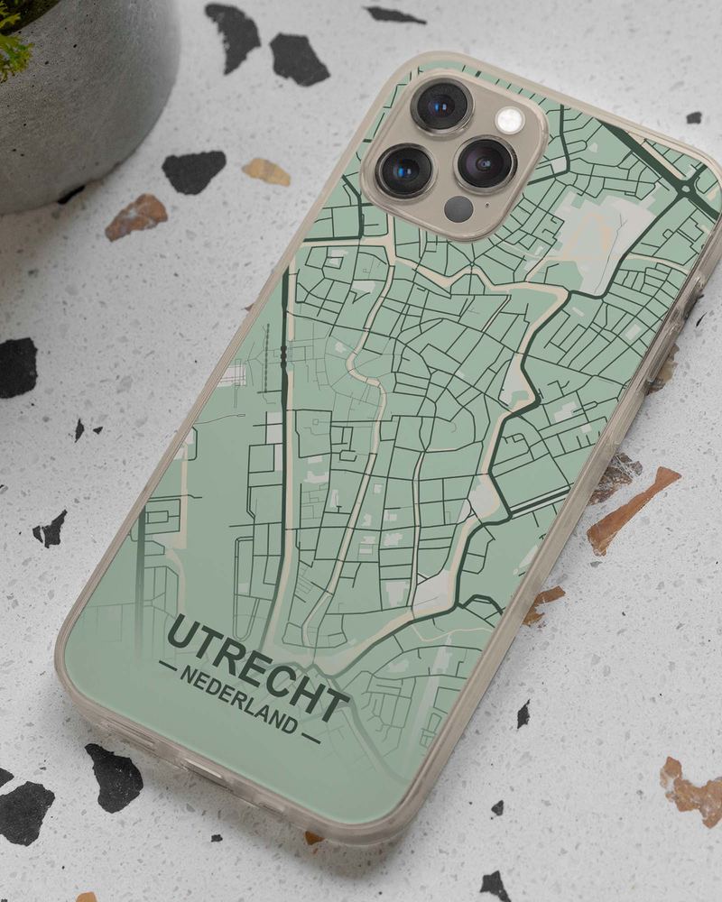 Capa de telemóvel CityMarble™ com mapa da cidade